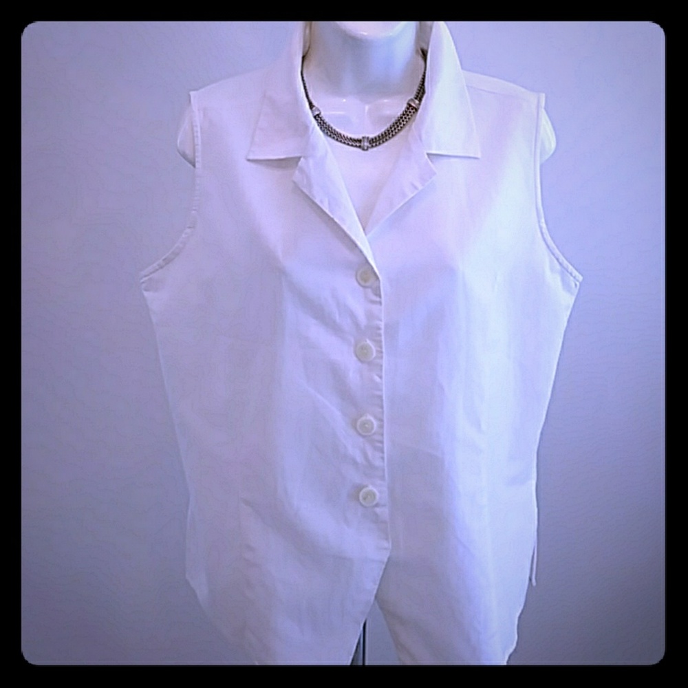 White Button Down Top - image 1
